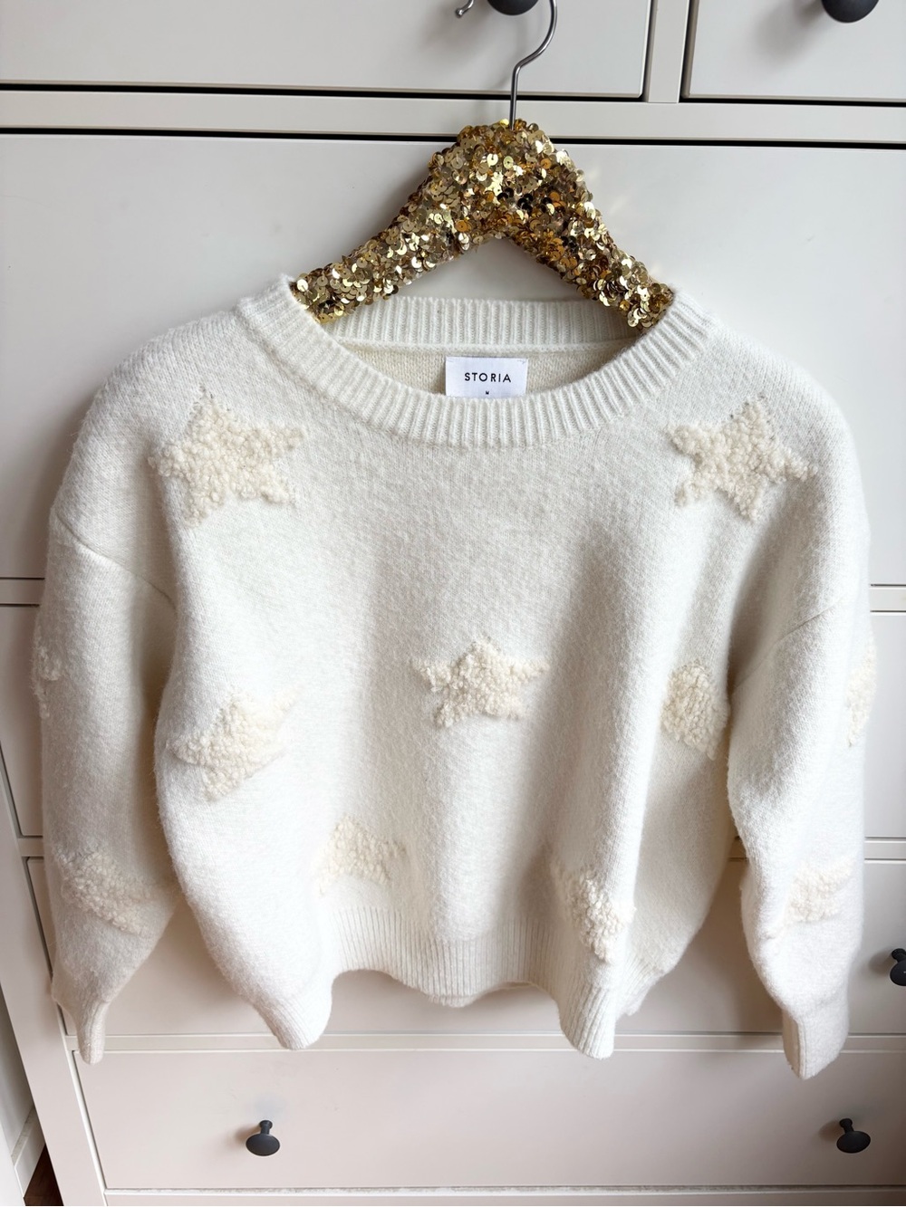 Storia Cream Star Sweater